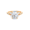 Oval Moissanite Marquise Cluster Ring