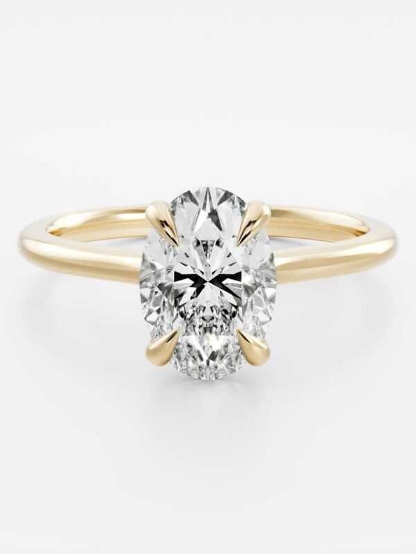 Oval Solitaire Lab Diamond Ring