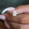 5 Claw Pear Moissanite Solitaire Engagement Ring South Africa