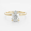 Pear Solitaire Lab Diamond Ring