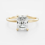 Radiant Solitaire Lab Diamond Ring