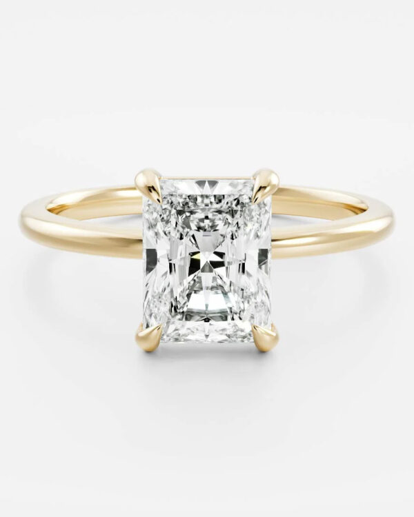 Radiant Solitaire Lab Diamond Ring
