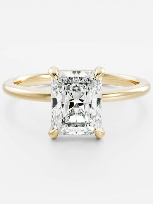Radiant Solitaire Lab Diamond Ring