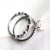 Round Cut Wedding Ring Set White Gold
