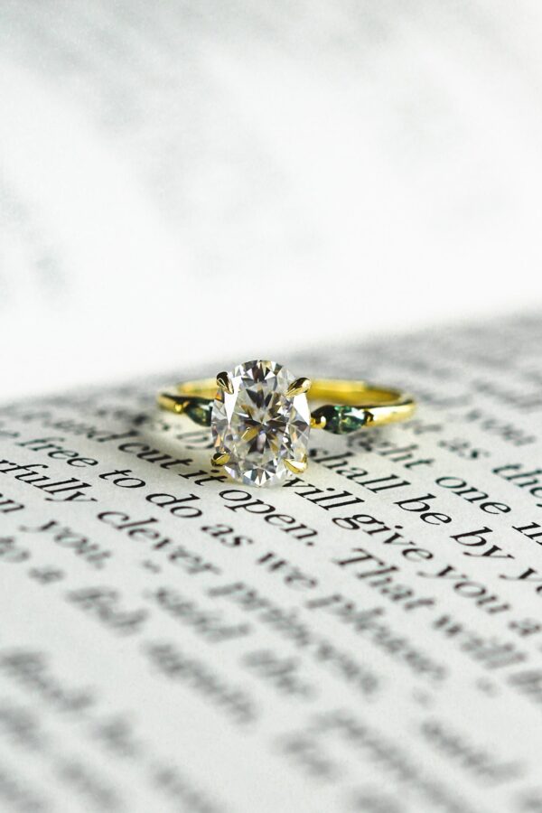 Three-Stone Oval And Marquise Engagement Ring - Image 2