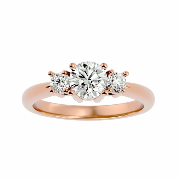 1.3ct Threestone Moissanite Engagement Ring - Image 3