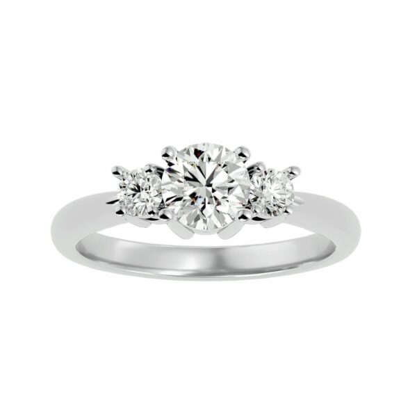1.3ct Threestone Moissanite Engagement Ring - Image 2