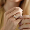 9ct Gold Lab Grown Diamond Oval Solitaire Ring 1.04ct With Eternity Band