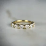 East West Oval Eternity Band