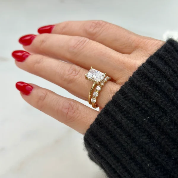 Moissanite By Design UProng Moissanite Eternity Band South Africa
