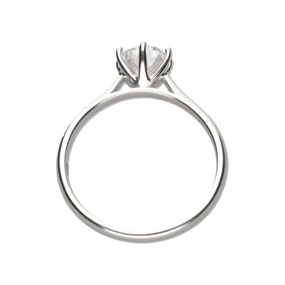 1ct Lab Diamond Engagement Ring 6 Claw Moissanite By Design