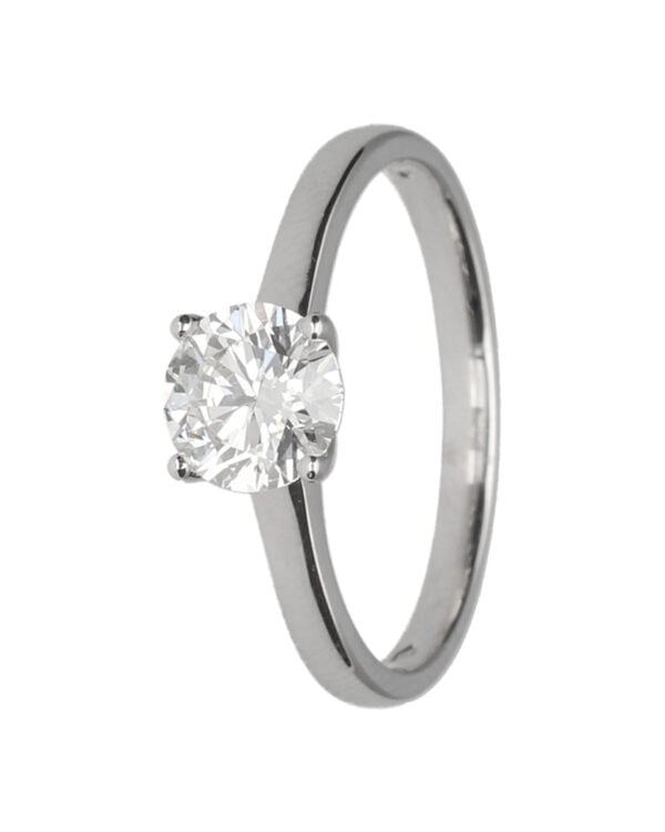 1ct Lab Diamond Solitaire Engagement Ring