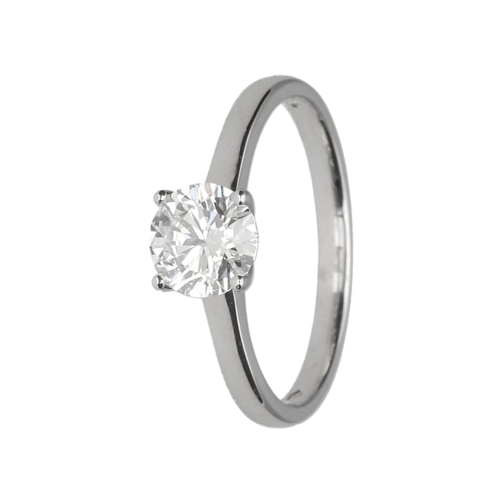18ct White Gold 1ct Lab Diamond Solitaire Engagement Ring