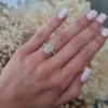 3ct Radiant Cut Lab Grown Diamond Engagement Ring