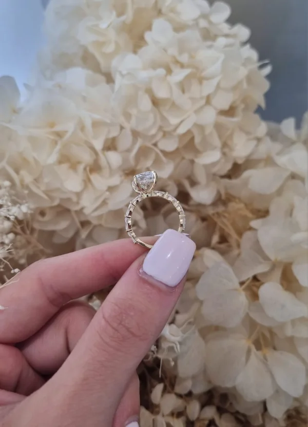 3ct Radiant Cut Lab Grown Diamond Engagement Ring South Africa Moissanite By Design