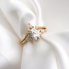 Oval Cluster Moissaite Wedding Ring Sets