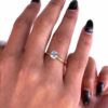 Salt and Pepper Diamond Engagement Ring