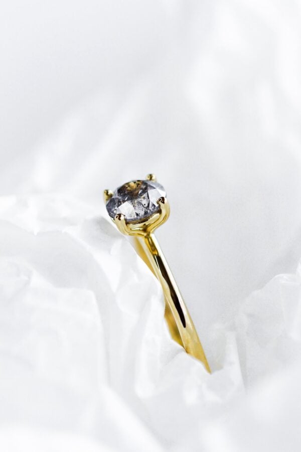 Salt and Pepper Diamond Engagement Ring South Africa