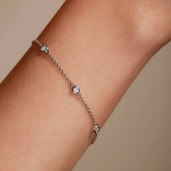 Bezel Lab Grown Diamond Bracelet