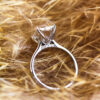 Moissanite by Design Radiant Moissanite Ring With Floral Basket South Africa