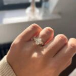 Oval Moissanite Cluster Ring