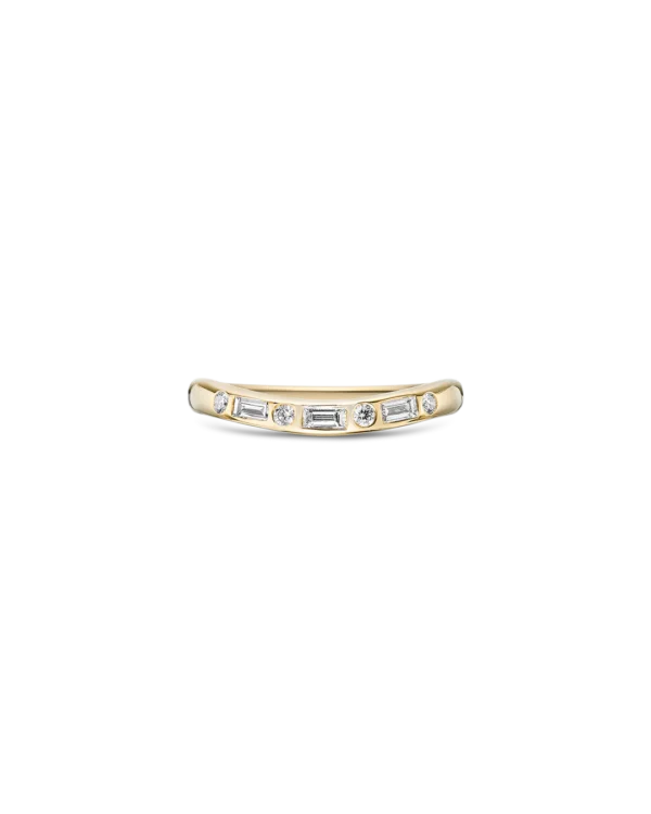 Round and Baguette Lab Diamond Wedding Ring South Africa