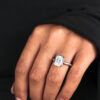 3ct Bezel Set Emerald Cut Lab Diamond Engagement Ring South Africa