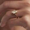 Oval Bezel Solitaire Ring