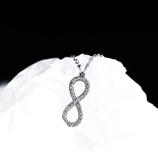 Lab-Diamond Infinity Necklace