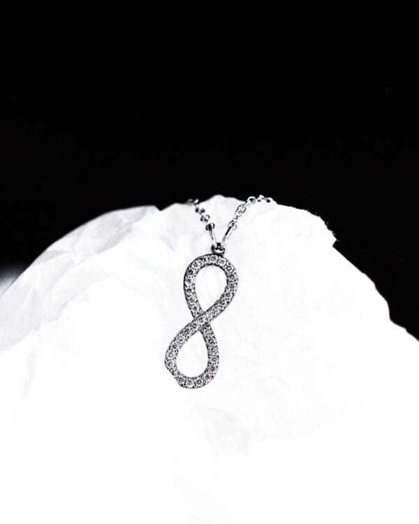 Lab-Diamond Infinity Necklace