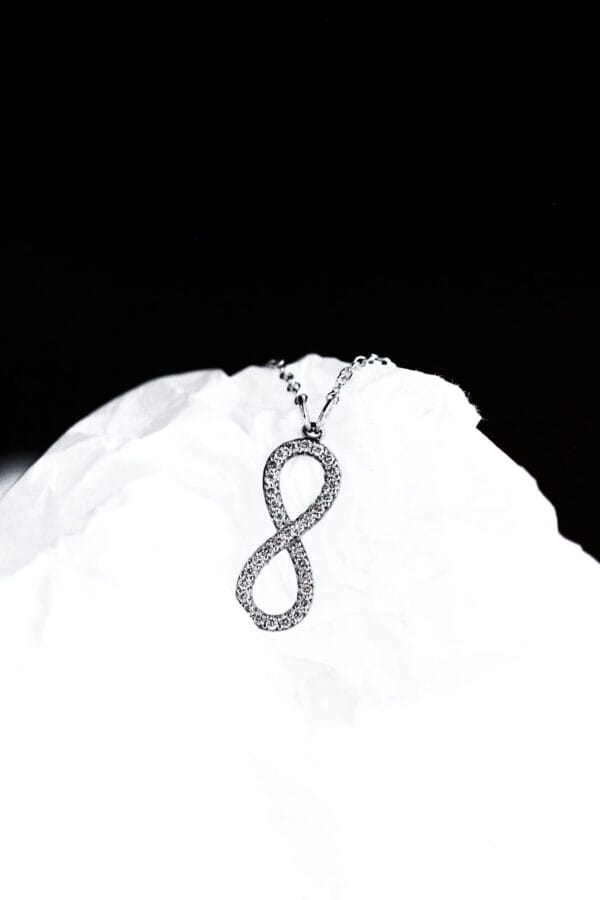Lab-Diamond Infinity Necklace