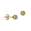 Round Plain Gold Stud Earrings South Africa