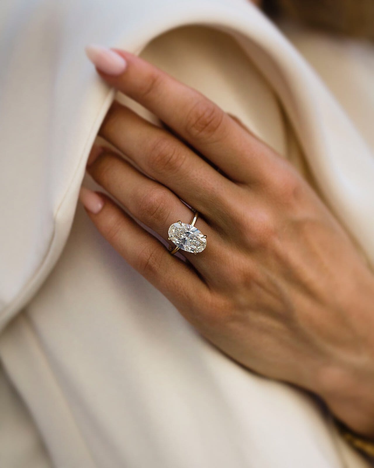 oval moissanite engagement rings South Africa handcrafted by Moissanite by Design