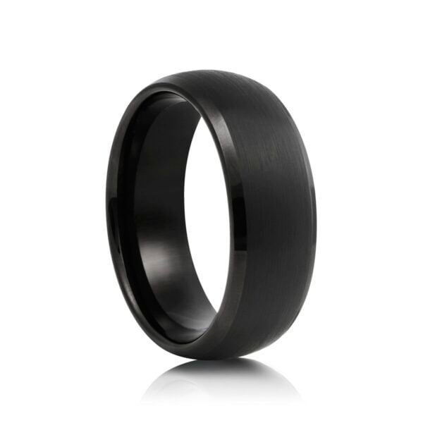 8mm Black Tungsten Ring