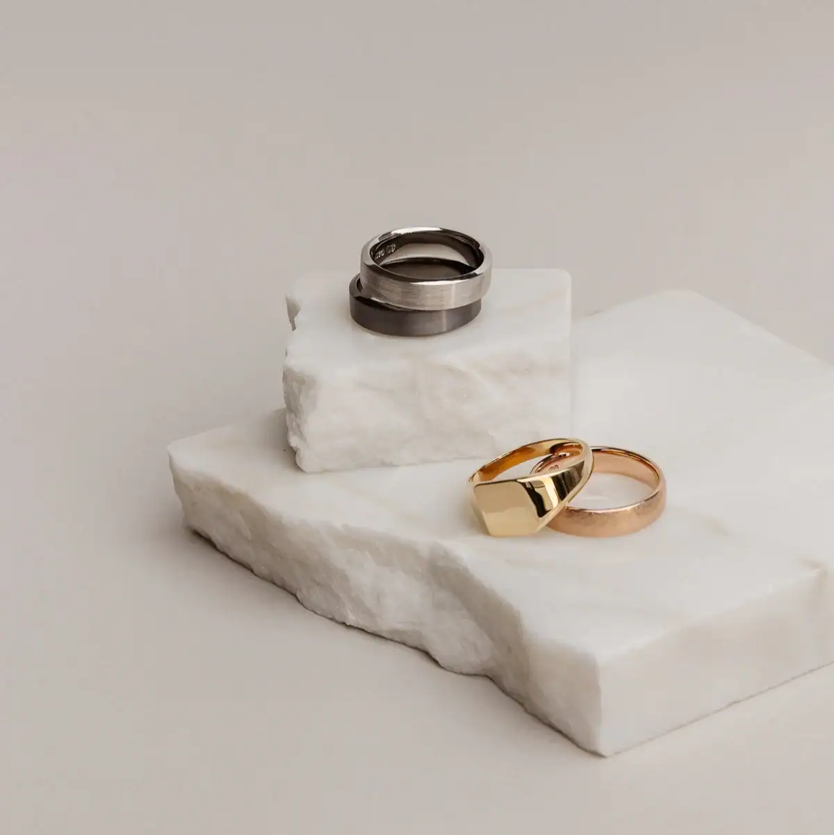 Men's wedding ring collection
