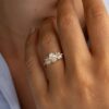 Oval and Marquise Cluster Engagement Ring South Africa Moissanite By Design