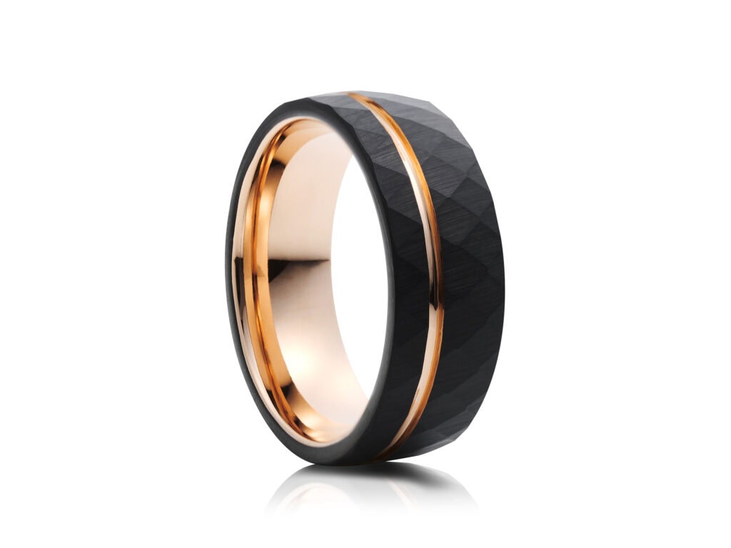 Two-Tone Tungsten Ring TUR-385
