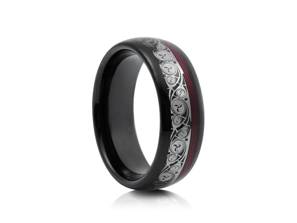 Two-Tone Tungsten Ring TUR-855