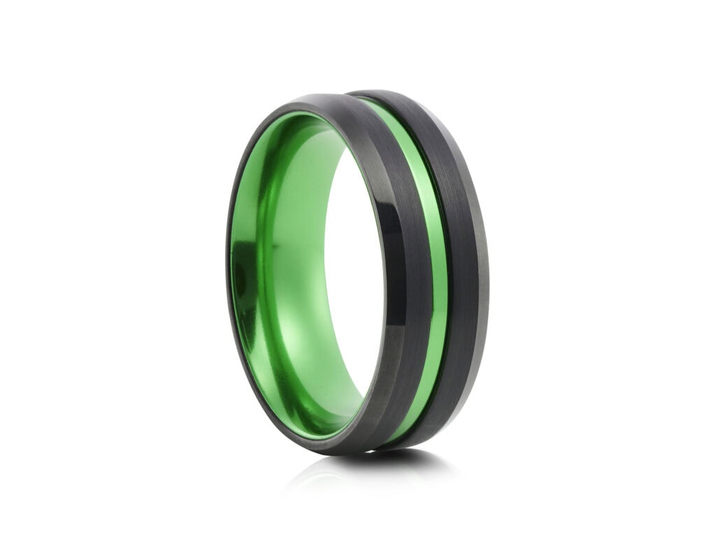 Black Tungsten Ring TUR-875