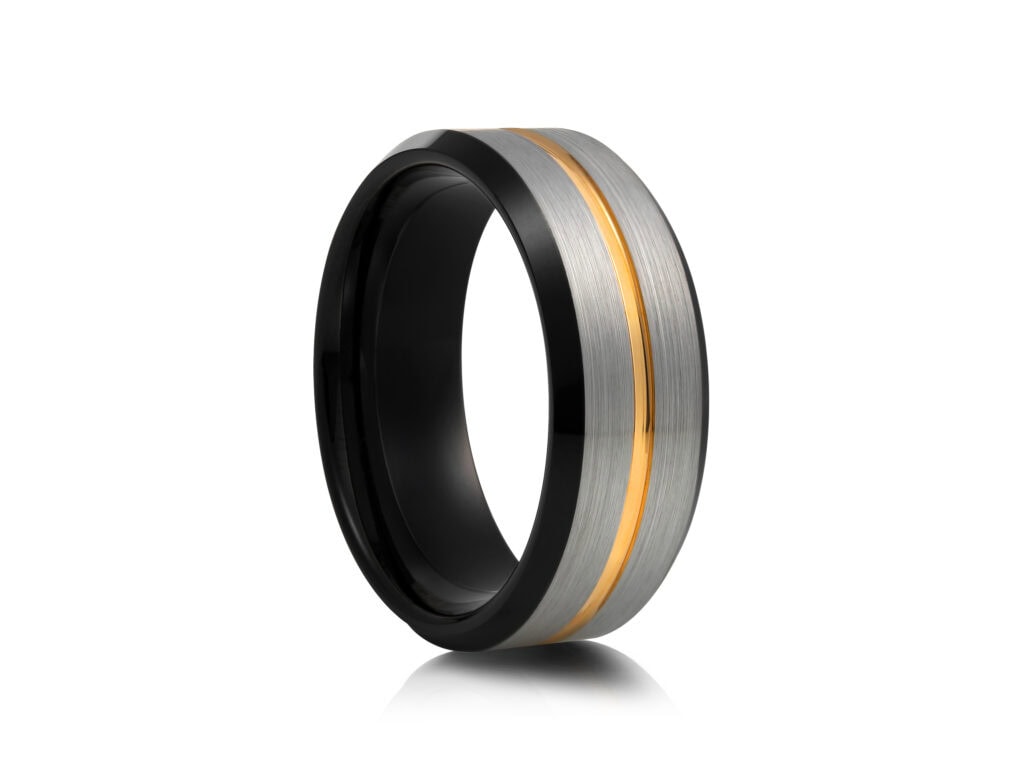 Black Tungsten Ring TUR-950