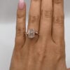 Double Claw Radiant Cut Engagement Ring