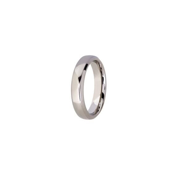Titanium Polished Finish Wedding Band (5mm)