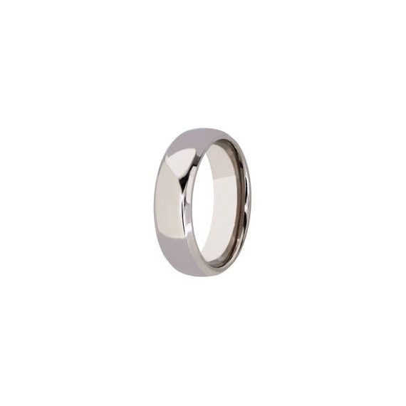 Titanium Polished Finish Wedding Band (7mm)