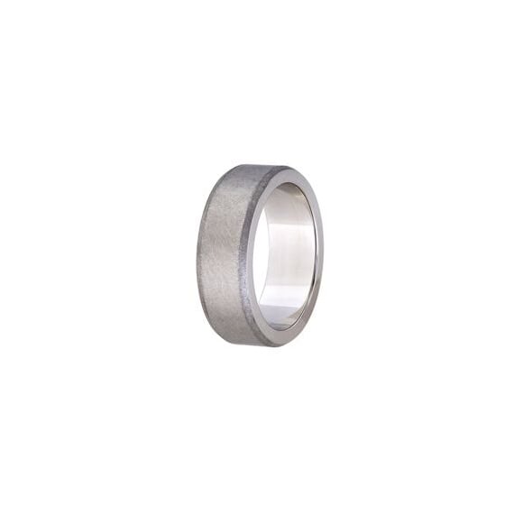 Titanium Brushed Finish Wedding Band (8mm)