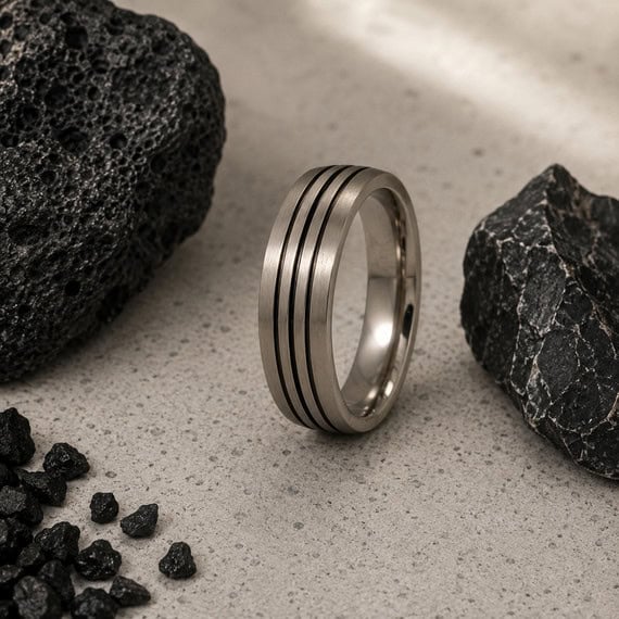 Titanium Wedding Band (6mm)