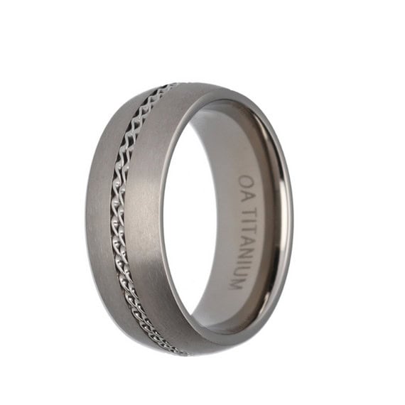Titanium Double Rope Band (8mm)