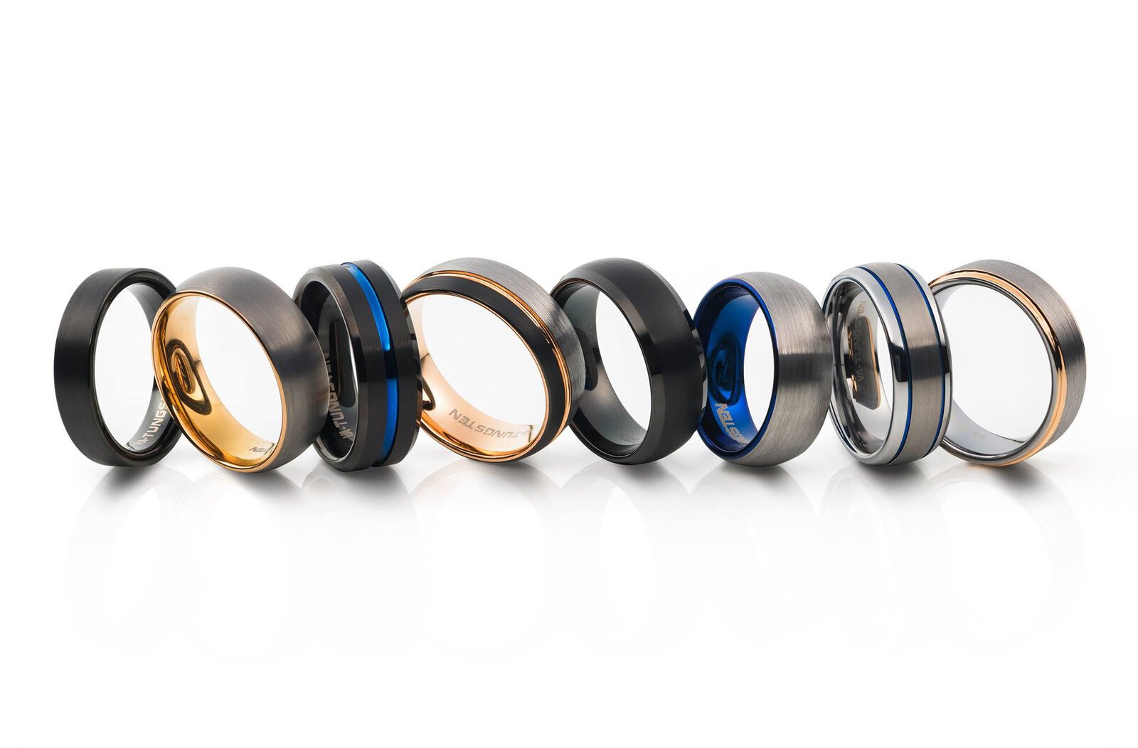 Mens tungsten wedding rings South Africa - Moissanite by Design