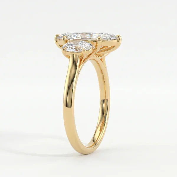 Dutch Marquise Cut Oval Trilogy Engagement Ring moissanite-by-design-engagement-rings-south-africa