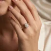 Oval Double Claw Twist band Engagement Ring moissanite-engagement-rings-south-africa