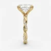 Oval Double Claw Twist band Engagement Ring side engagement-rings-south-africa